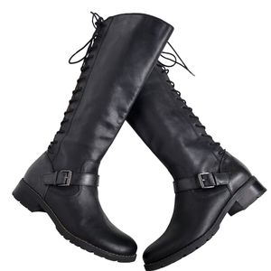 Sofft Sharnell Tall Black Leather Boots 8